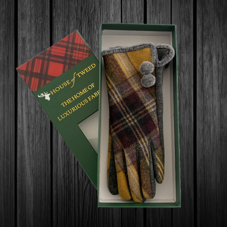 House Of Tweed Ladies Tartan Check Soft Gloves One Size - Just £14.99! Shop now at Warwickshire Clothing. 