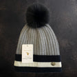 House of Tweed Luxury Striped Ladies Pom Pom Bobble Beanie Hats - Just £12.99! Shop now at Warwickshire Clothing. 