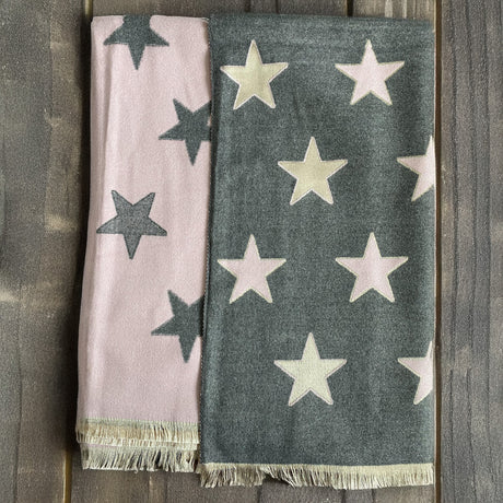 House of Tweed Ladies Womens Scarf - Stars - Just £14.99! Shop now at Warwickshire Clothing. 