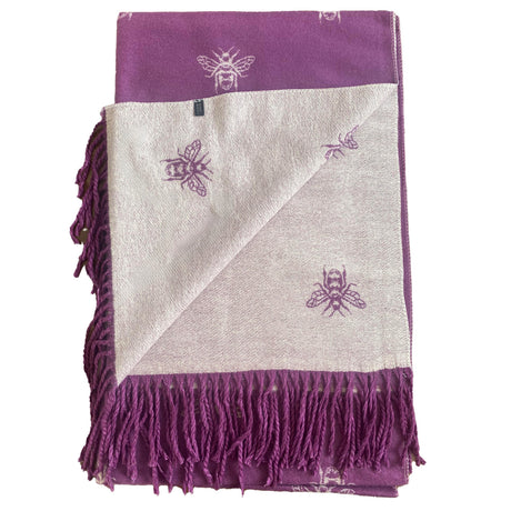 House of Tweed Cashmere Blend Reversible Scarf - Bee - Just £14.99! Shop now at Warwickshire Clothing. 