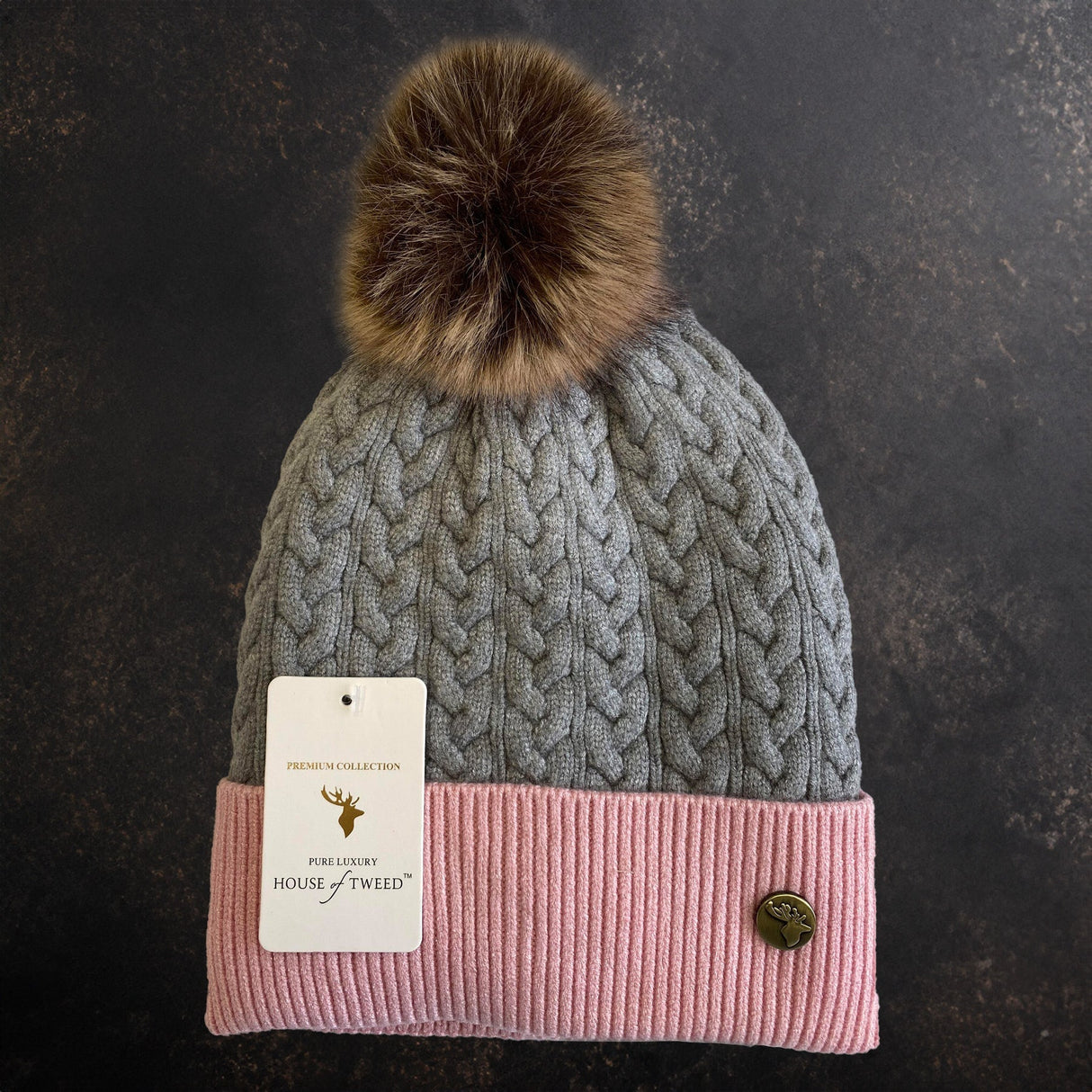House of Tweed Luxury Plaited Ladies Bobble Pom Pom Hats - Premium clothing from House of Tweed - Just $11.99! Shop now at Warwickshire Clothing