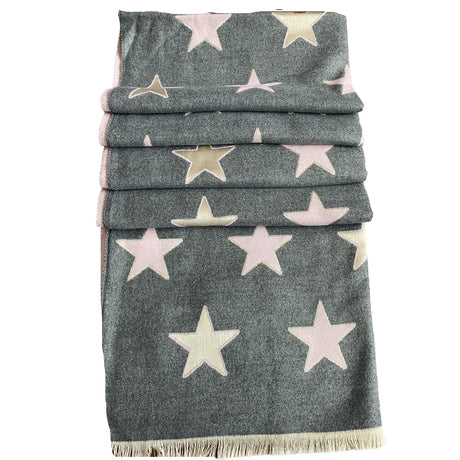 House of Tweed Ladies Womens Scarf - Stars - Just £14.99! Shop now at Warwickshire Clothing. 