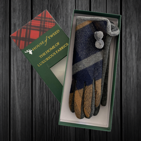 House Of Tweed Ladies Tartan Check Soft Gloves One Size - Just £14.99! Shop now at Warwickshire Clothing. 