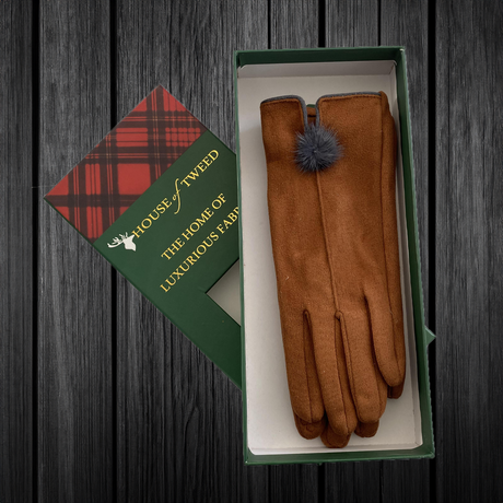 House Of Tweed Ladies Faux Suede Soft Gloves One Size - Just £14.99! Shop now at Warwickshire Clothing. 