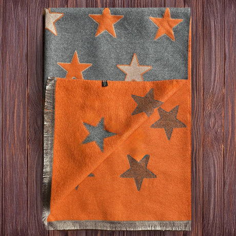 House of Tweed Ladies Womens Scarf - Stars - Just £14.99! Shop now at Warwickshire Clothing. 