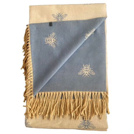 House of Tweed Cashmere Blend Reversible Scarf - Bee - Just £14.99! Shop now at Warwickshire Clothing. 