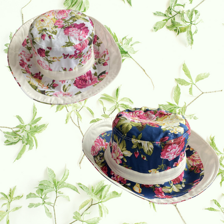 Women's Reversible Bucket Hat | Summer Floral Big Flower Print - Just £12.99! Shop now at Warwickshire Clothing. 