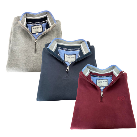 Hazy Blue Hanbury Countrywear Classic Sweatshirt - Just £34.99! Shop now at Warwickshire Clothing. 
