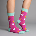 House of Tweed Pure Luxury Women's Bamboo Socks - Animal Pattern Collection