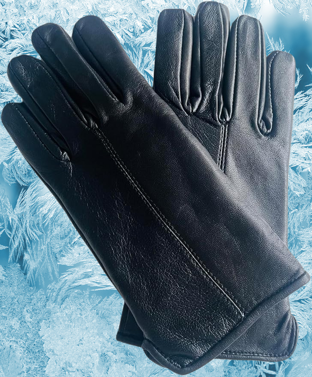 Hazy Blue Womens lined Leather Gloves 100% Leather - Florence - Just £14.99! Shop now at Warwickshire Clothing. 