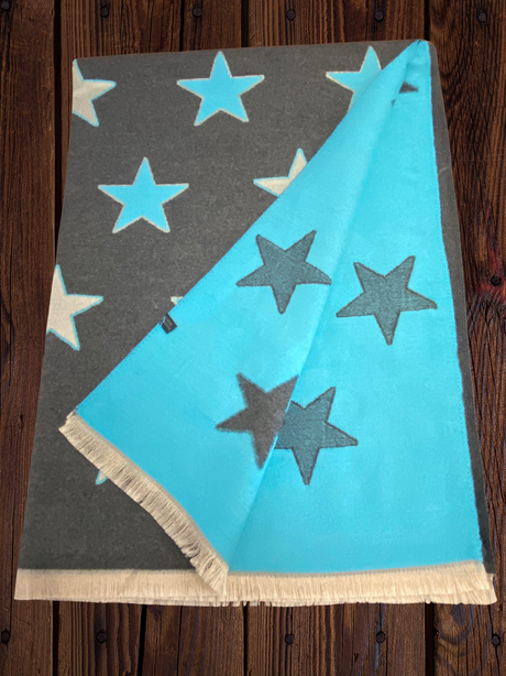 House of Tweed Ladies Womens Scarf - Stars - Just £14.99! Shop now at Warwickshire Clothing. 