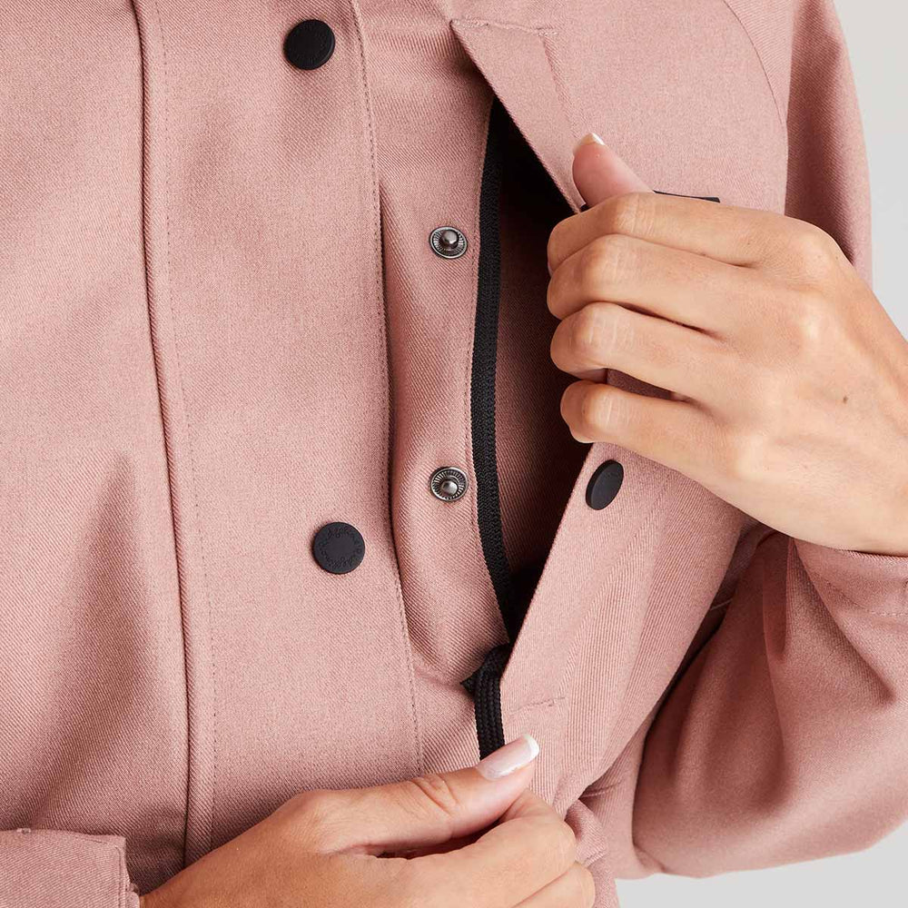 Ridgeline Women's Monsoon Light Jacket Dusky Pink Marl