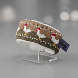 Ladies Knitted Animal Motif Headbands - Fleece-Lined Ear Warmers