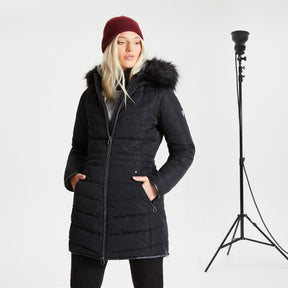 Dare2b Striking II Womens Luxe Jacket | Black - Just £54.99! Shop now at Warwickshire Clothing. 
