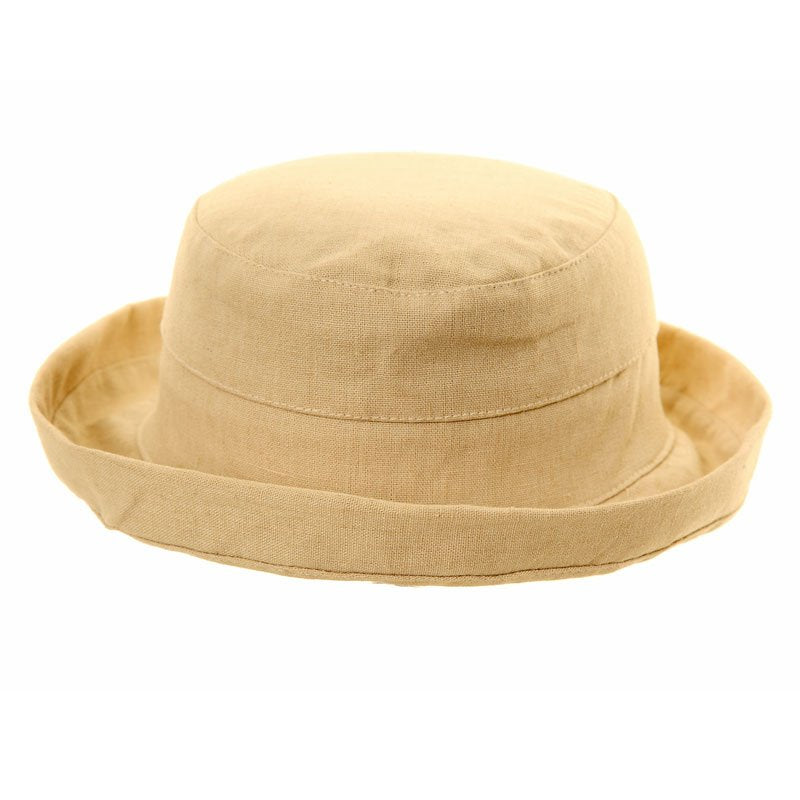 women's linen sun hat with turn-up brim - Just £12.99! Shop now at Warwickshire Clothing. 