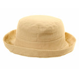 women's linen sun hat with turn-up brim - Just £12.99! Shop now at Warwickshire Clothing. 