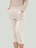 Cherry Berry Womens Stretch Crop Trousers - Just £16.99! Shop now at Warwickshire Clothing. 