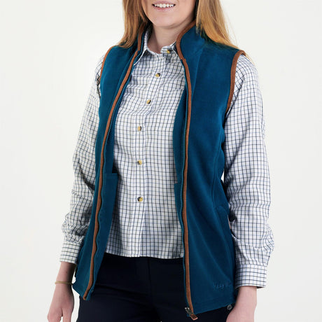 Hazy Blue Womens Sofia Full Zip Fleece Bodywarmer - Just £22.99! Shop now at Warwickshire Clothing. 