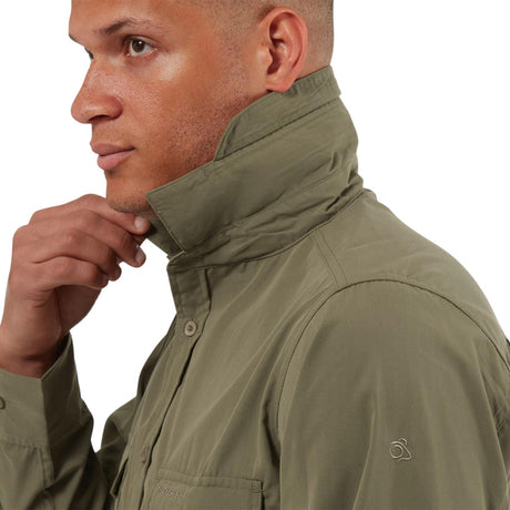 Craghoppers Mens New Kiwi Long Sleeved Shirt Walking Nosi Defence Travel - Just £29.99! Shop now at Warwickshire Clothing. 