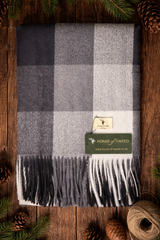 House Of Tweed Womens Soft Check Tartan Scarf