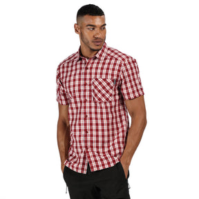 Regatta Mens Mindano V Check Short Sleeve Shirt - Just £14.99! Shop now at Warwickshire Clothing. 