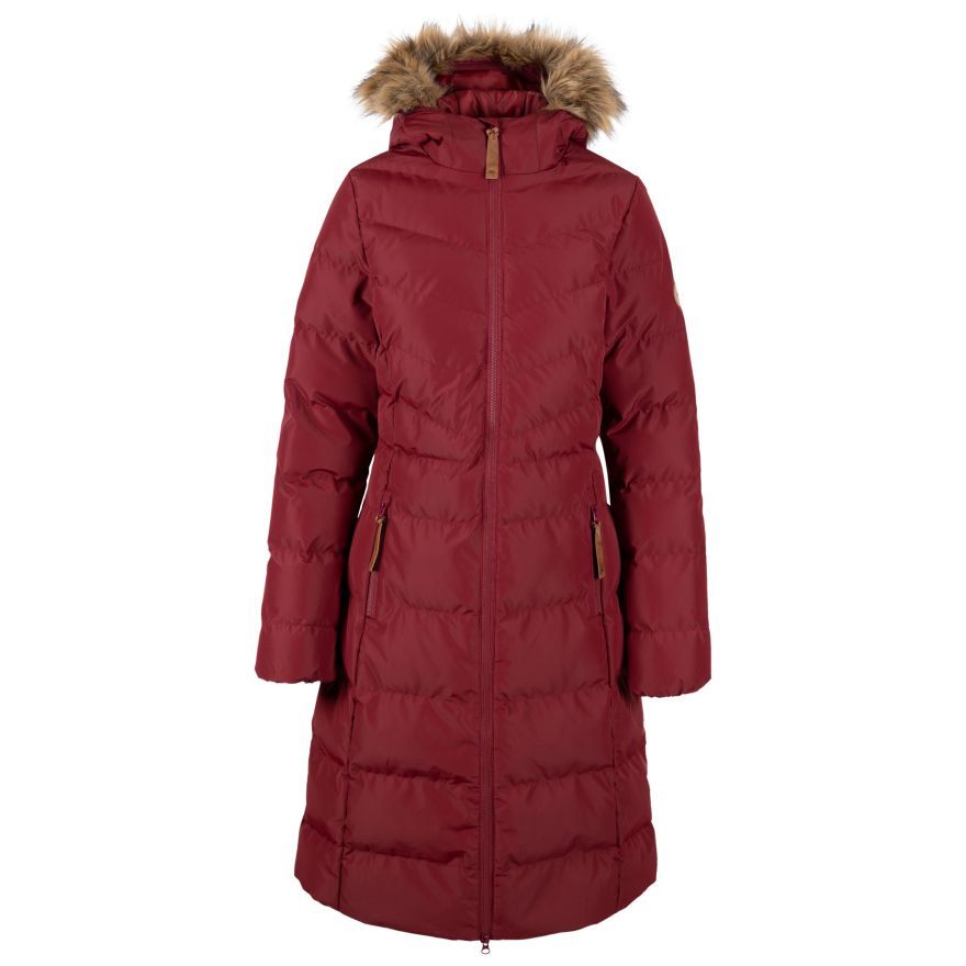 NEW PADDED Womens HOODED WINTER COAT Ladies Jacket Size 6 8 10 12 14 Parka  Fur