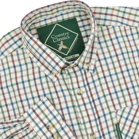 Country Classics Mens Long Sleeve Buttoned Down Collar Shirt - Taunton Blue - Just £18.99! Shop now at Warwickshire Clothing. 