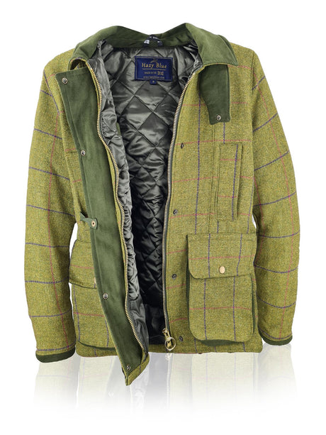 Hazy Blue Womens Quilted Derby Tweed Shooting Jacket - Just £84.99! Shop now at Warwickshire Clothing. 