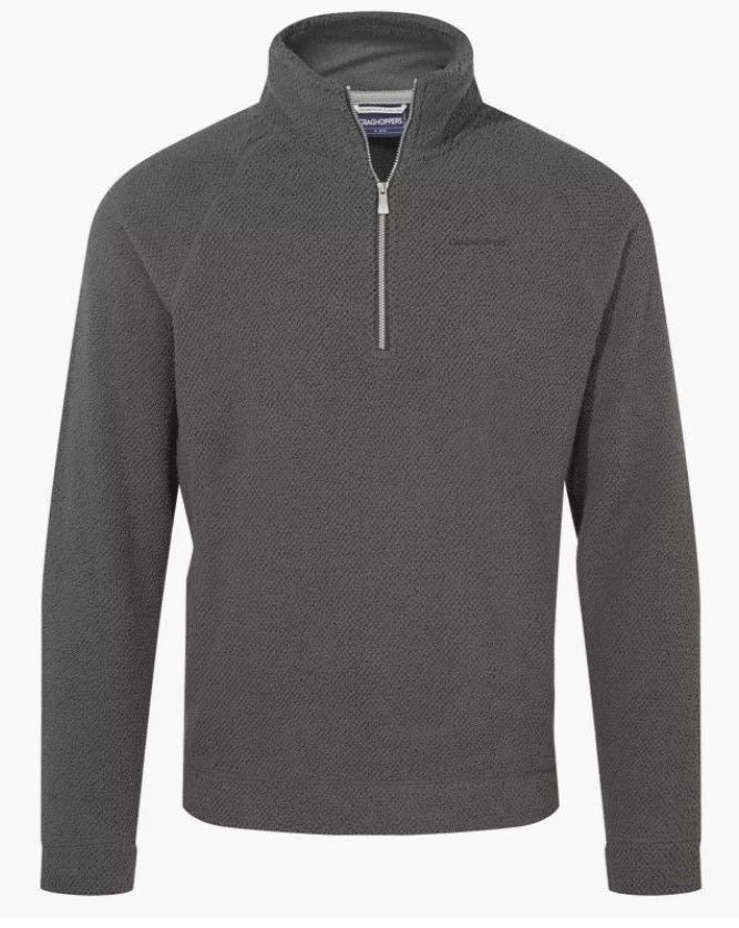Craghoppers Mens Hayden Half Zip Snuggle Bobble Soft Warm Fleece Top - Premium clothing from Craghoppers - Just $27.95! Shop now at Warwickshire Clothing