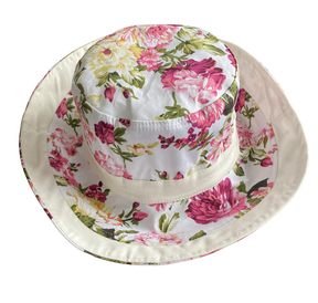 Women's Reversible Bucket Hat | Summer Floral Big Flower Print - Just £12.99! Shop now at Warwickshire Clothing. 
