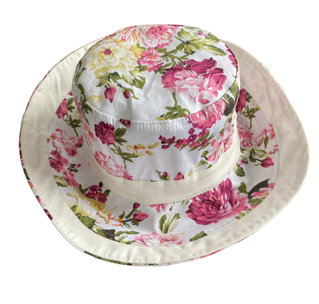 Women's Reversible Bucket Hat | Summer Floral Big Flower Print - Just £12.99! Shop now at Warwickshire Clothing. 