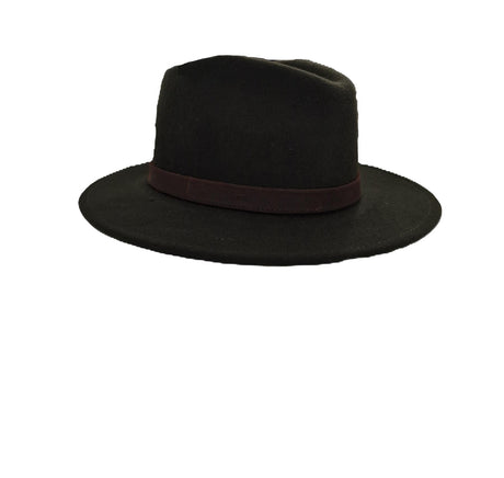 Hazy Blue Wide Brim Fedora Hat Wool Felt with Pheasant Megan - Just £29.99! Shop now at Warwickshire Clothing. 