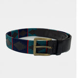 Hazy Blue Brown Leather Polo Belts: Equestrian Style & Everyday Elegance