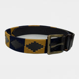 Hazy Blue Brown Leather Polo Belts: Equestrian Style & Everyday Elegance