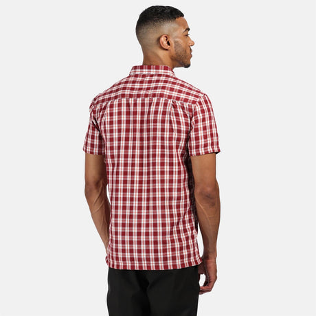 Regatta Mens Mindano V Check Short Sleeve Shirt - Just £14.99! Shop now at Warwickshire Clothing. 