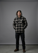 Hazy Blue Logan Fleece Lined Lumberjack Shirt Jacket