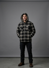 Hazy Blue Logan Fleece Lined Lumberjack Shirt Jacket