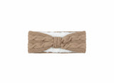 Ladies Chunky Knitted Headband with Faux Fur Lining