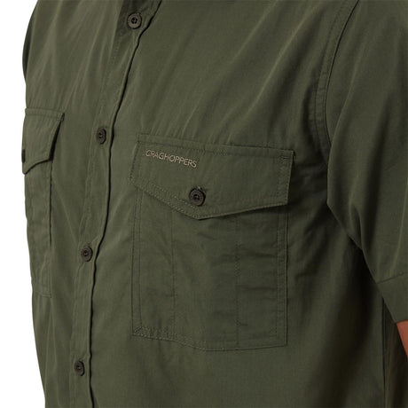 Craghoppers Mens Kiwi Short Sleeved Shirt Nosi Defense - Just £26.99! Shop now at Warwickshire Clothing. 