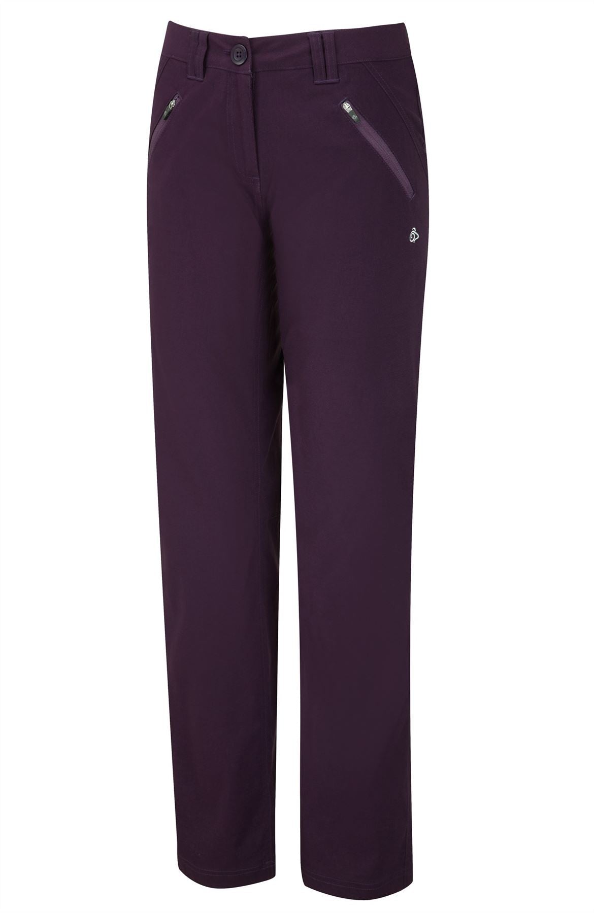 Craghoppers Womens Dark Purple Kiwi Pro Stretch Trousers - Premium clothing from Craghoppers - Just $39.99! Shop now at Warwickshire Clothing