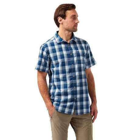 Craghoppers Mens Vernon Summer Check Short Sleeve Shirt - Just £18.99! Shop now at Warwickshire Clothing. 