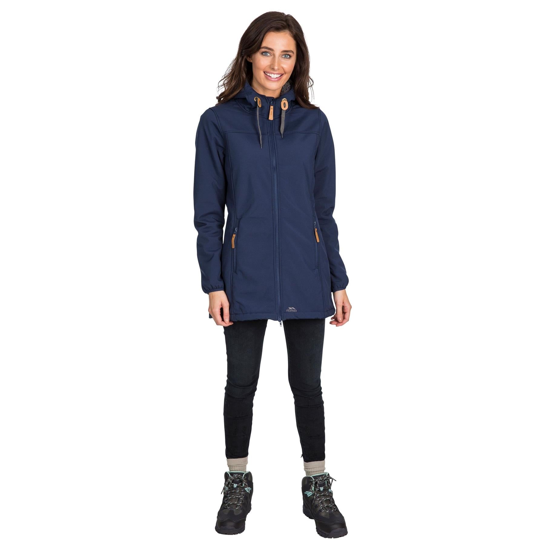 Trespass Women's Kristen Soft Shell Parka Jacket - Lightweight Coat For Walking & Work