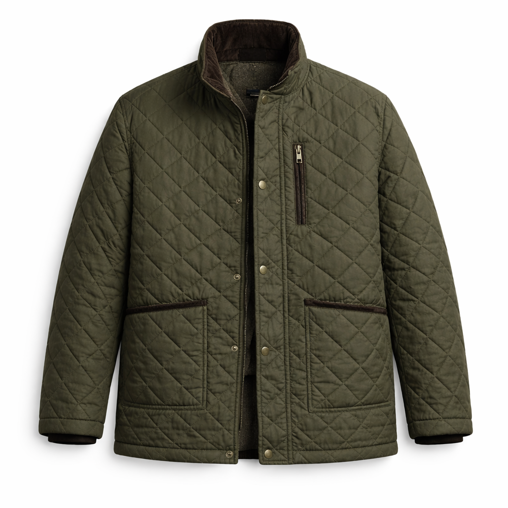 Hazy Blue Mens Hawthorne Quilted Jacket