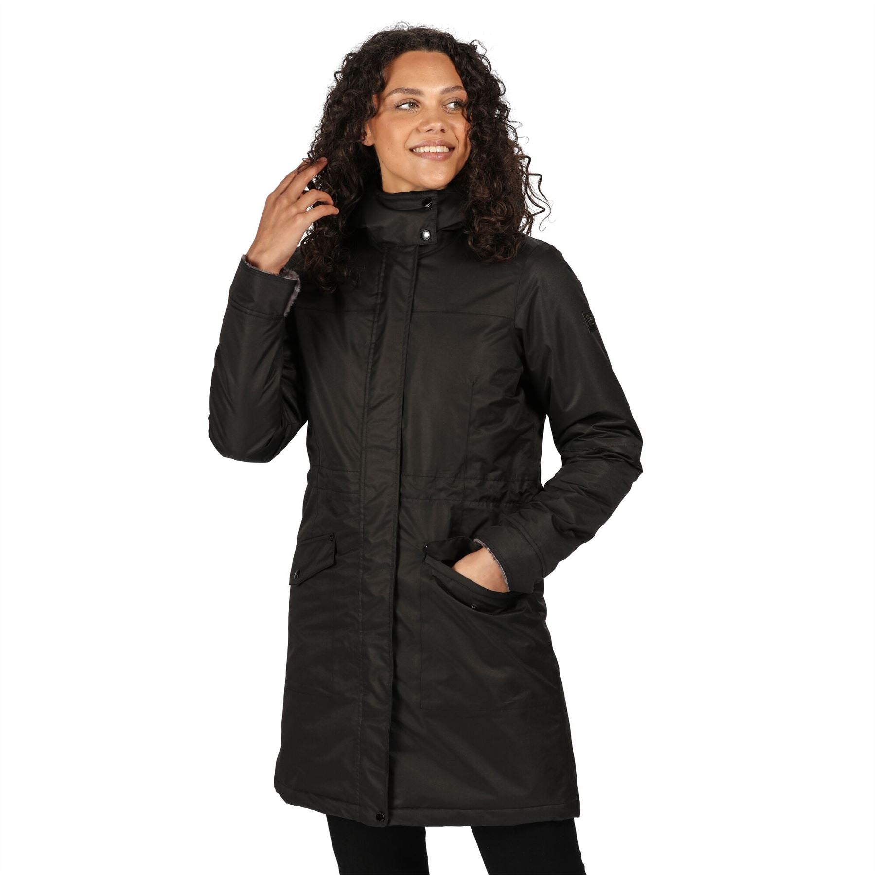 Women's rimona waterproof insulated hooded parka jacket dark hot sale khaki