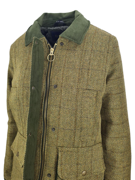 Hazy Blue Womens Quilted Derby Tweed Shooting Jacket - Just £84.99! Shop now at Warwickshire Clothing. 