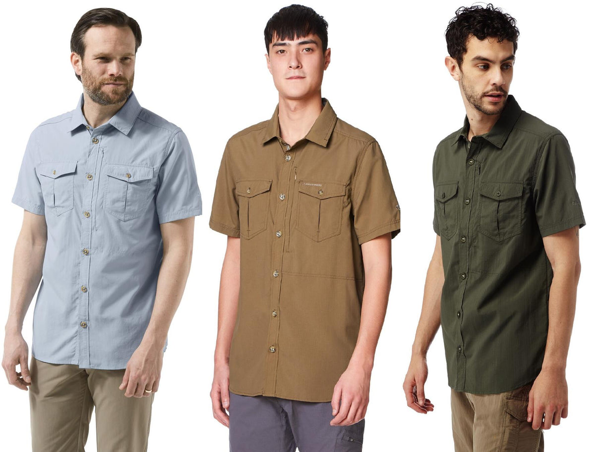 Craghopper Mens Nosi Life Adv Short Sleeve Shirt Nosi Defence - Premium clothing from Craghoppers - Just $49.99! Shop now at Warwickshire Clothing