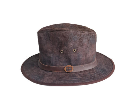 Eureka Mens Stockade Leather Fedora Style Formal Hat - Just £34.99! Shop now at Warwickshire Clothing. 