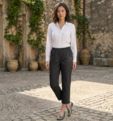 Cherry Berry Womens Stretch Crop Trousers