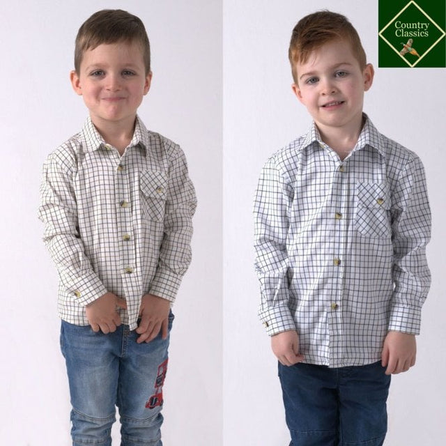 Country Classics Kids Long Sleeve Check Shirts Tattersall - Premium clothing from Country Classics - Just $14.99! Shop now at Warwickshire Clothing