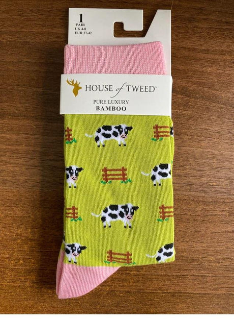 House of Tweed Pure Luxury Women's Bamboo Socks - Animal Pattern Collection - Just £6.99! Shop now at Warwickshire Clothing. 